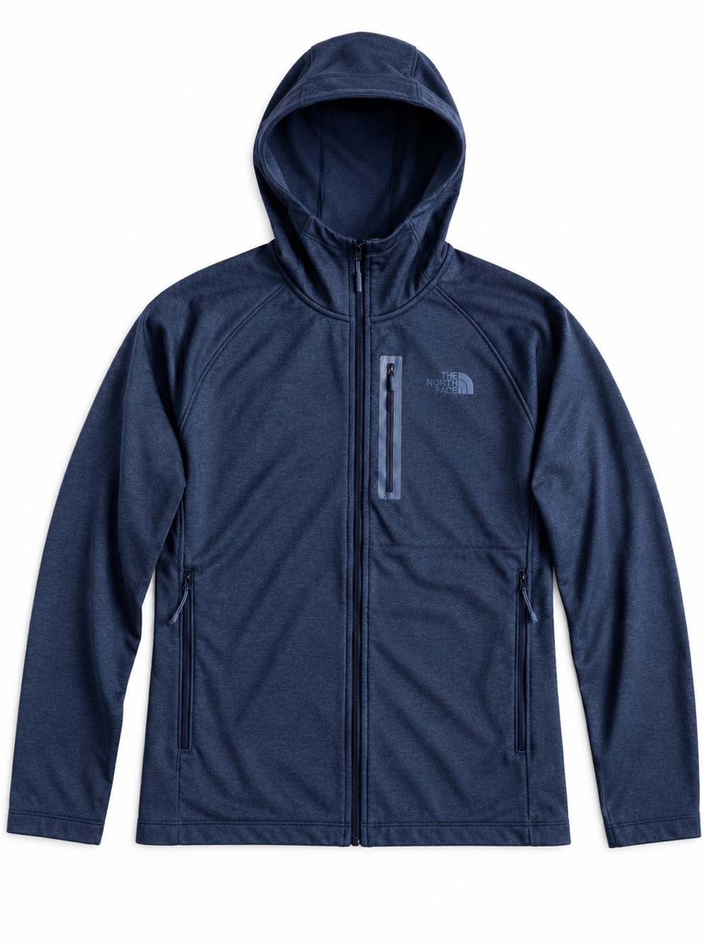 The North Face Fleece-Lined Full-Zip Hoodie Sweatshirt Navy Men’s Medium